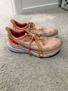Hoka Women's Peach Athletic Running Shoes